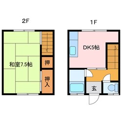 西喜光地第1水野アパートの物件間取画像